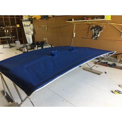 We can replace your tired and worn bimini cover with a new one.