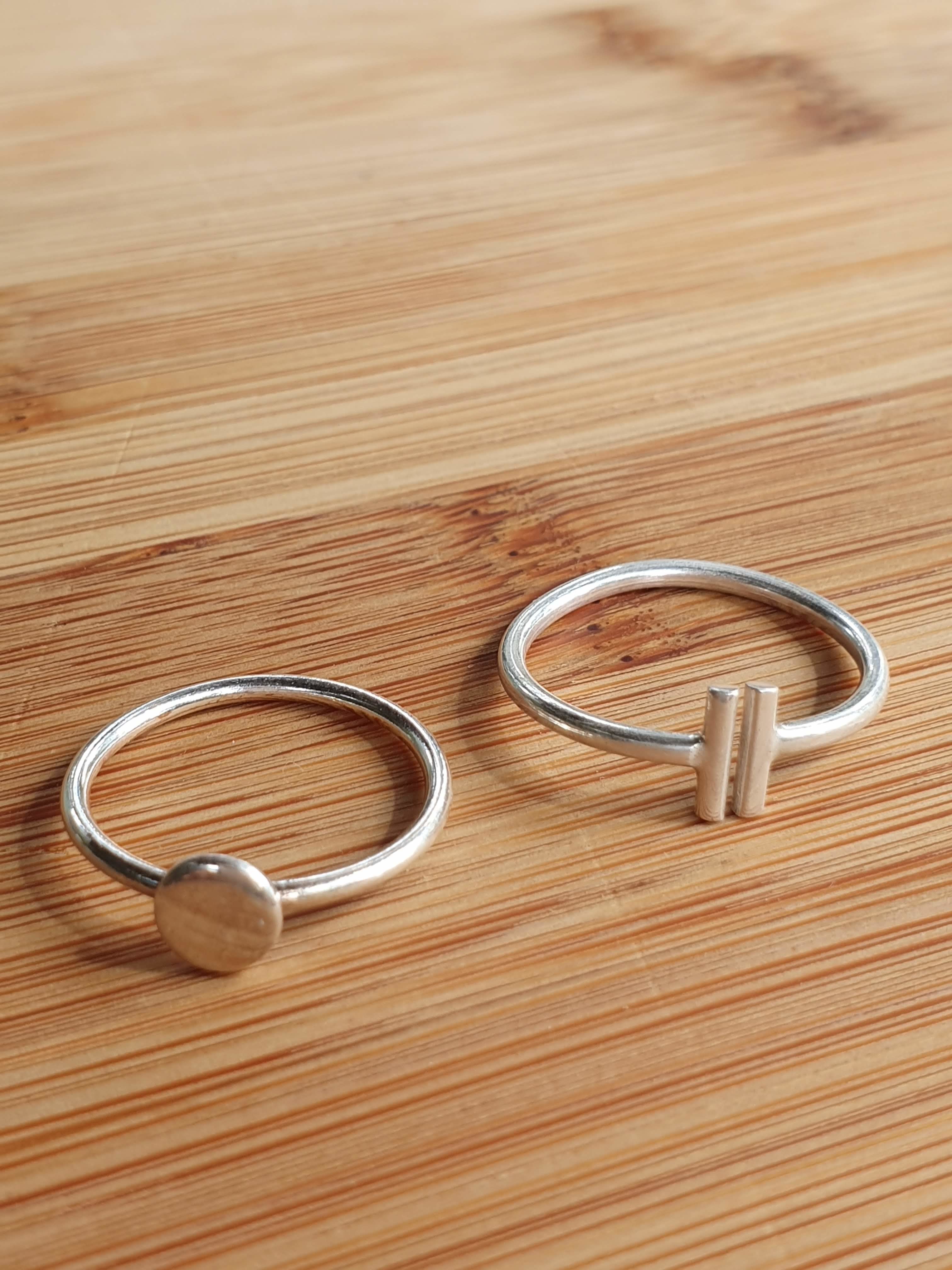 Silver Double Bar Ring – The Silver Planet